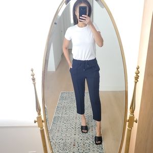 Navy Blue Drawstring Trousers w pockets, size XS